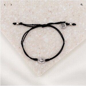 🆕 My Saint My Hero Say Yes Miraculous Mary Bracelet - Black and Silver
